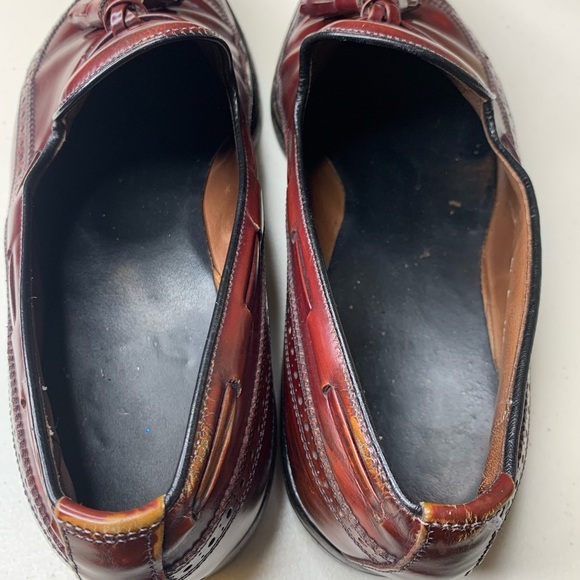 Allen Edmonds Brown Leather Wingtip Tassel Loafer - Picture 4 of 12